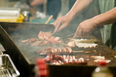 浦安花火大会の風景