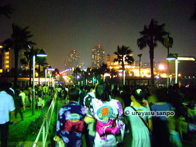 浦安花火大会の帰り道