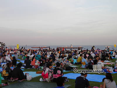 浦安花火大会の観覧会場