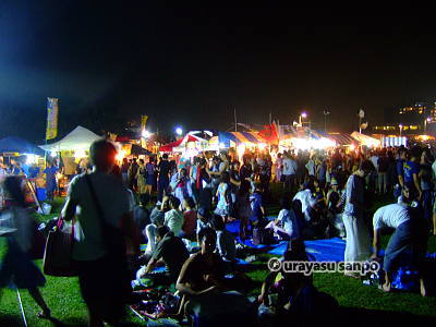 浦安花火大会の帰り道